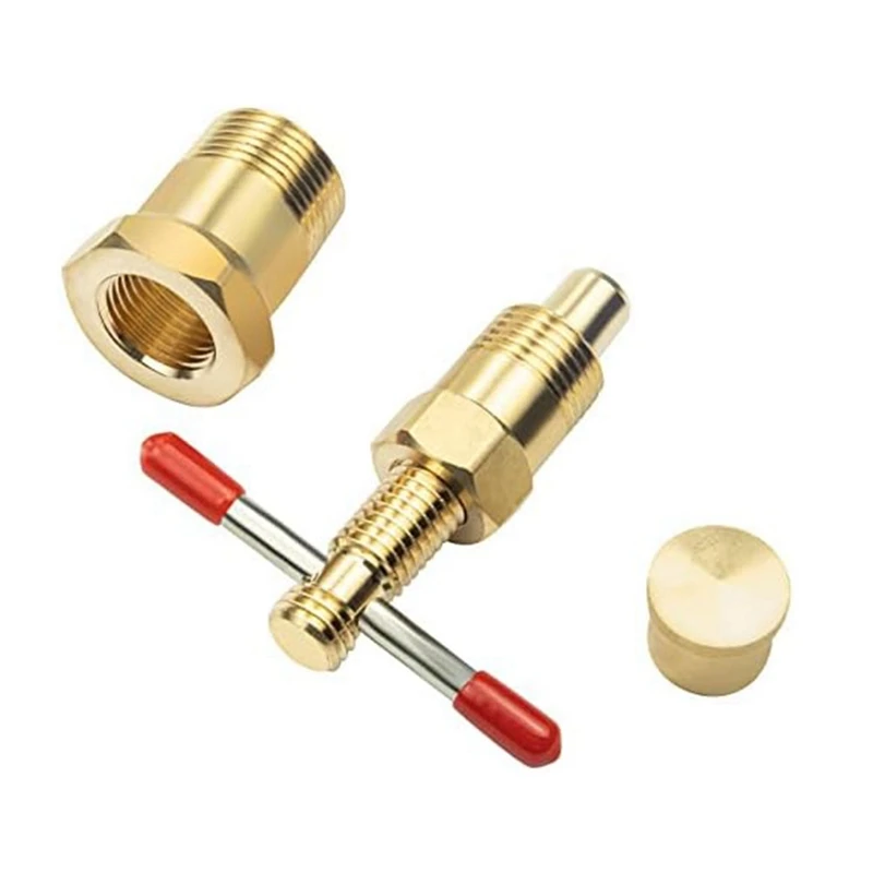 1 Piece Compression Valve Removal Tool Gold Copper For Olive Puller With Diameters Of 1/2 Inch &3/4 Inches Ferrule