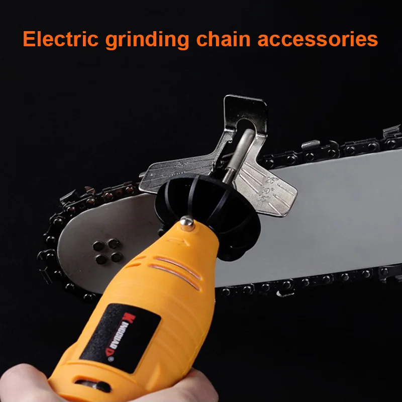 Chainsaw Sharpener Machine Kit Drill Chain Saw Sharpener Electric Grinder Sharpening Polishing Attachment Set Saw Chains Tool