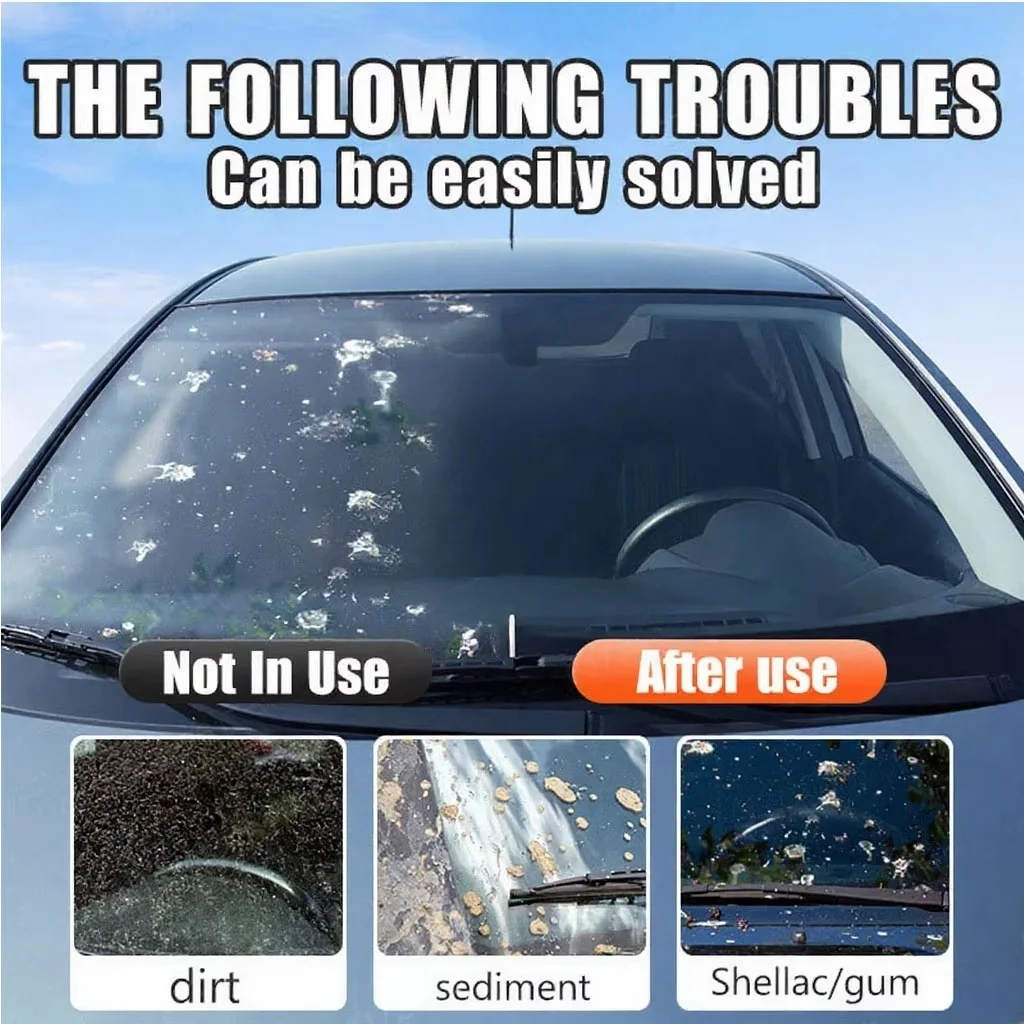 100ml Automotive Glass Oil Film Remover Spray Rainproof Water Repellent Cleaner For Windshield Rearview Mirror Household view 2