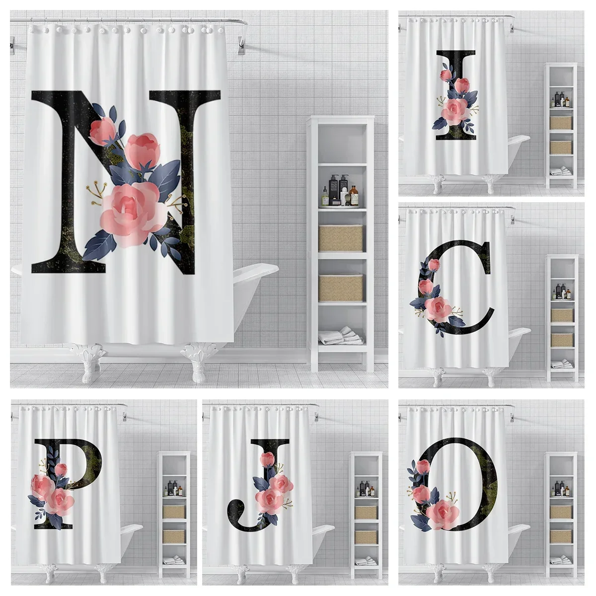 Home decor 26 letter shower curtains for bathroom waterproof fabric bathroom Curtains modern shower curtain 180x200 240x200