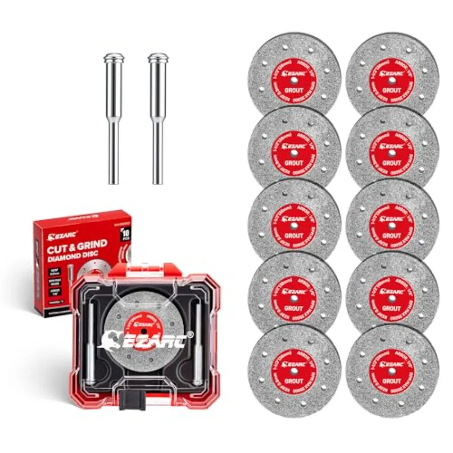 

Алмазный отрезной круг 1-1/2 дюйма для резки, заточки, гравировки, с вырезом 0,6 мм, 1,5" x 1/8", для резки плитки - набор для роторного инструмента