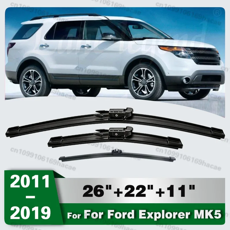 Full Coverage Sunshades For Ford Explorer MK5 2011~2019 Classic Windshield Window Full Surround Visor Shaby Car Accessories