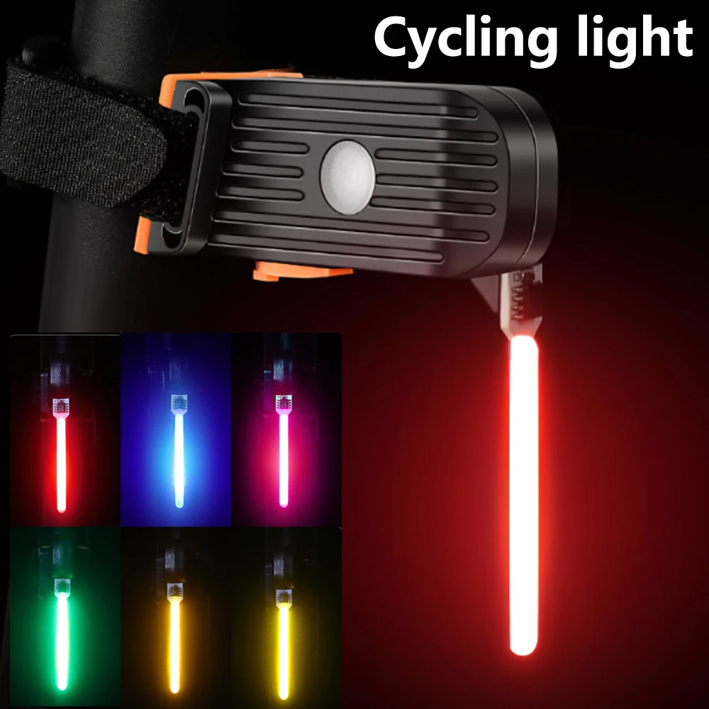 Bicycle Taillights Flowing USB Charging Mountain Lights Night Riding Road Cycling High Brightness Creative Equipment Accessories