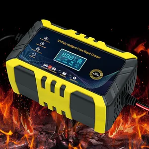 Smart Battery Charger 6A 12V, car battery charging unit and motorcycle, lead acid battery repair, LCD display 8 Main Sales Battery Charging Machine - №4