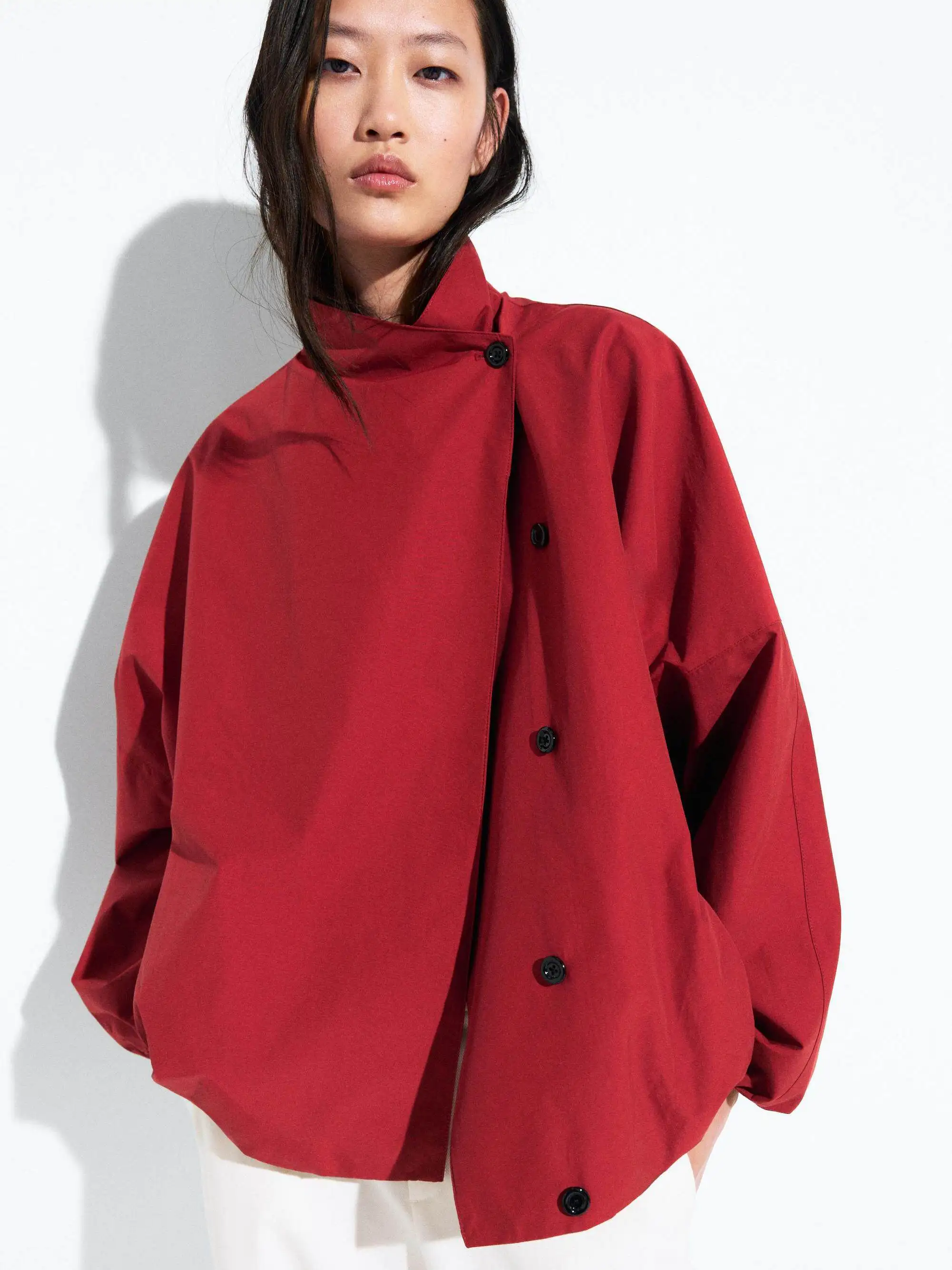 Cool And Elegant Autumn New Women's Coat Functional Style Side Buttoned Jacket Outerwear Quality Material Long Sleeve Casual Fit