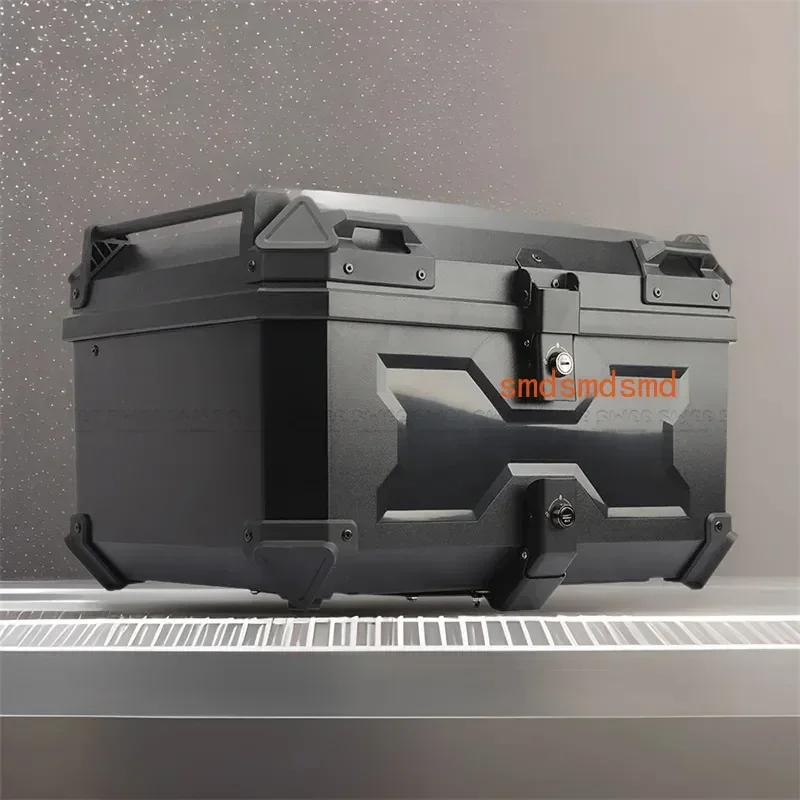 45L 58L Motorcycle Tail Box High Strength ABS Plastic Luggage Box Electric Bike Quick Release Waterproof & Impact Resistant Case