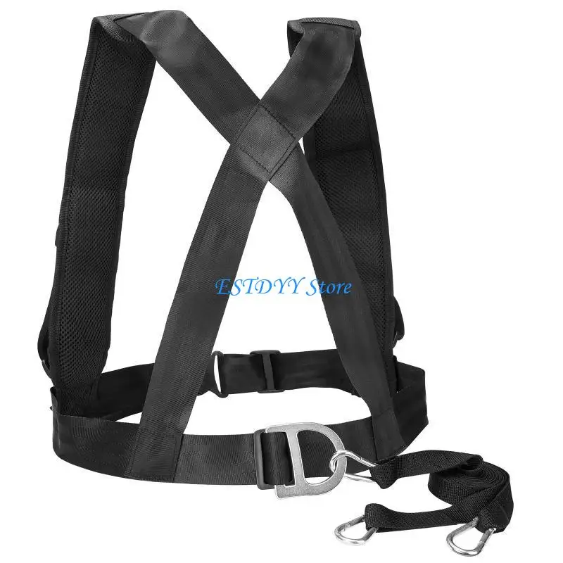 G6DE Tire Sled Harness with Adjustable Pull Strap and Shoulder Padding Enduranc