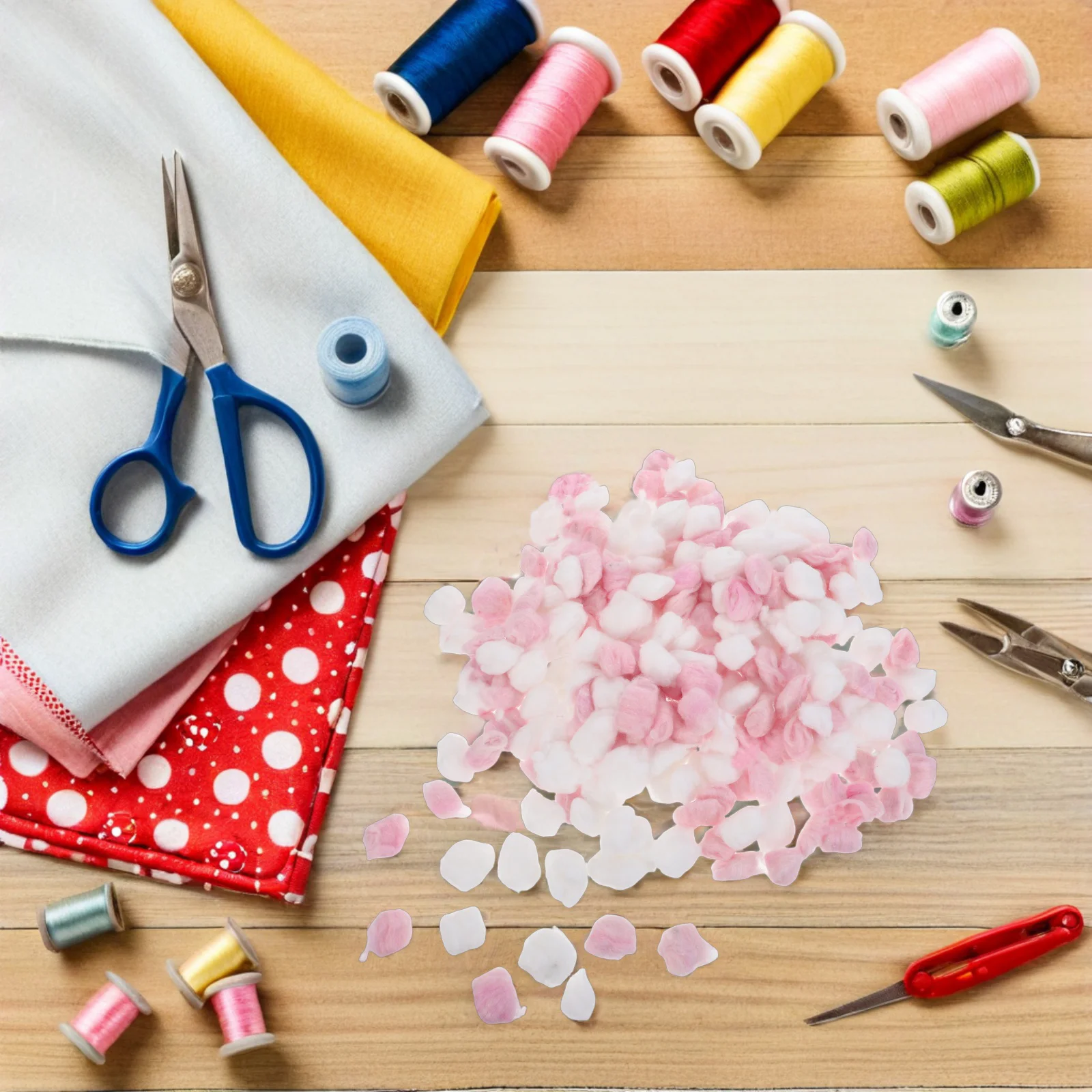 

500Pcs Craft Pom Poms Soft Natural Cotton Colorful Small Decorative Balls for DIY Art Projects School Decorations