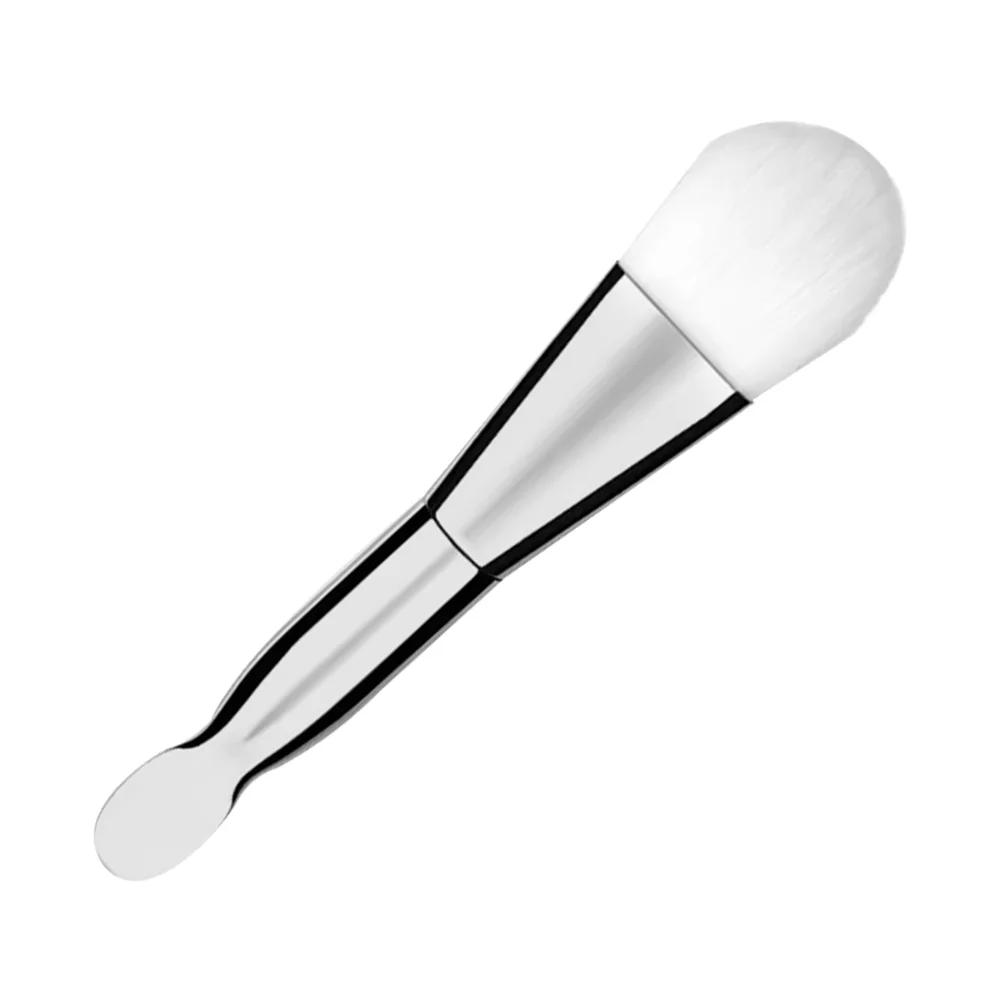 Makeup Mask Brush Facial Mask Brush Face Makeup Brush Face Cleansing Tool for Female Women Lady (Silver)