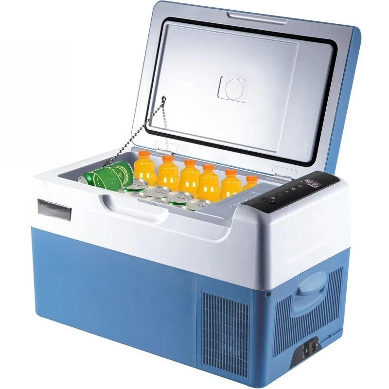 Portable car refrigerator, compressor cooler 12V DC 110-240V AC suitable for camping trips