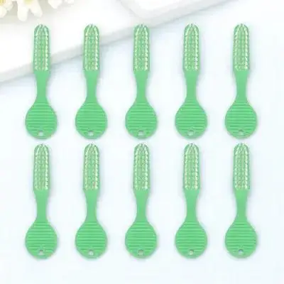 20 pezzi per prigioniere, testina grande, setole medie, manico corto, igiene orale istituzionale, pulizia efficiente