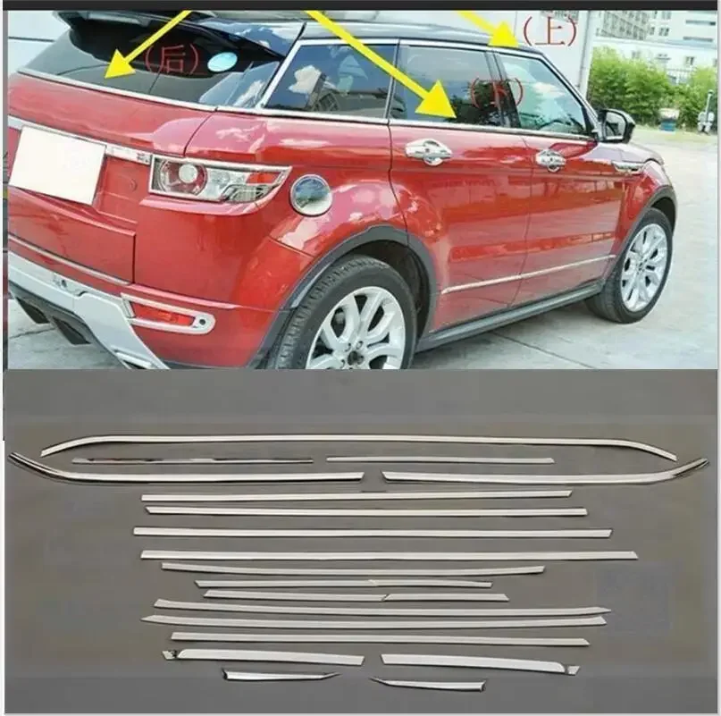 

Window Frame Cover Trim For Land Rover Range Rover Evoque 2012-2016 19 pcs