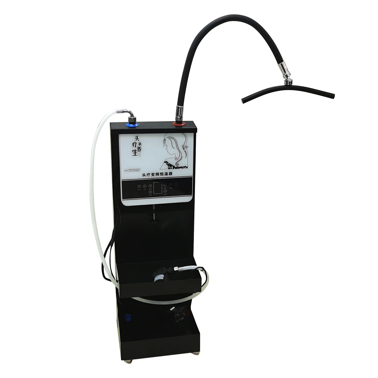 You can move the water circulation head therapy instrument, the shampoo bed is separately equipped with a head therapy machine,