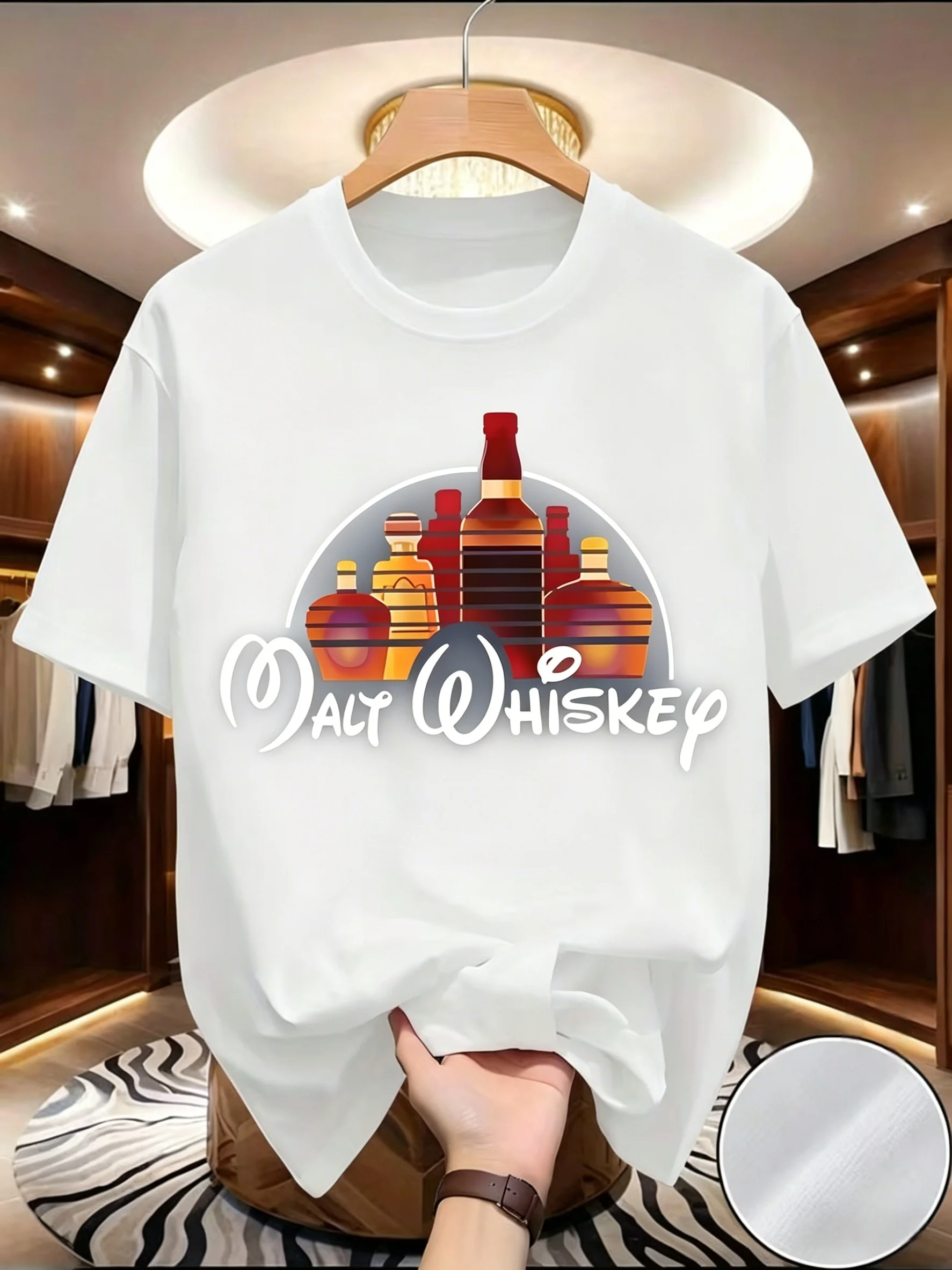 

Men's Summer Loose Fit Casual Sports T-Shirt, Fashion Cartoon Graphic Print, Soft Breathable Round Neck Short Sleeve Top