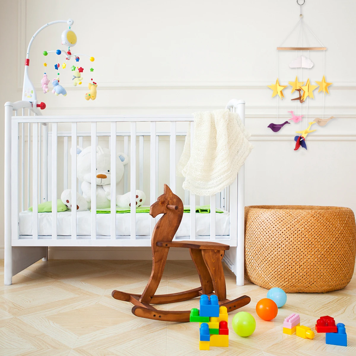 1pc Premium Ciondolo appeso Durevole 3D Carillon di vento Fascino Feltro Ornamento Decorazione della parete della camera dei bambini Leggero portatile Regalo per bambini
