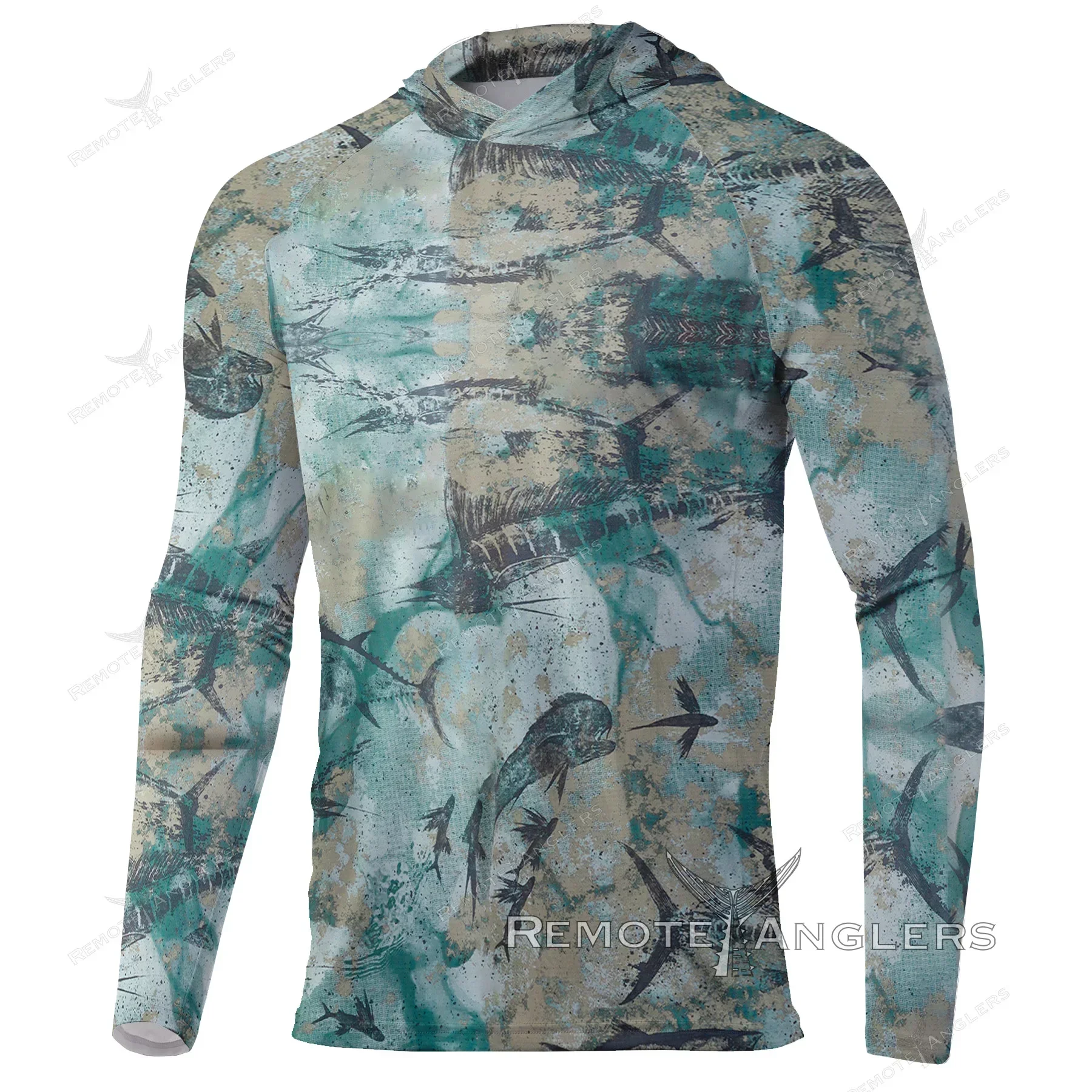 Men Sun Protection Fishing Hoodie UPF 50+ Long Sleeve UV Shirts Fishing Lightweight Hiking Shirt Sweatshirt Breathable