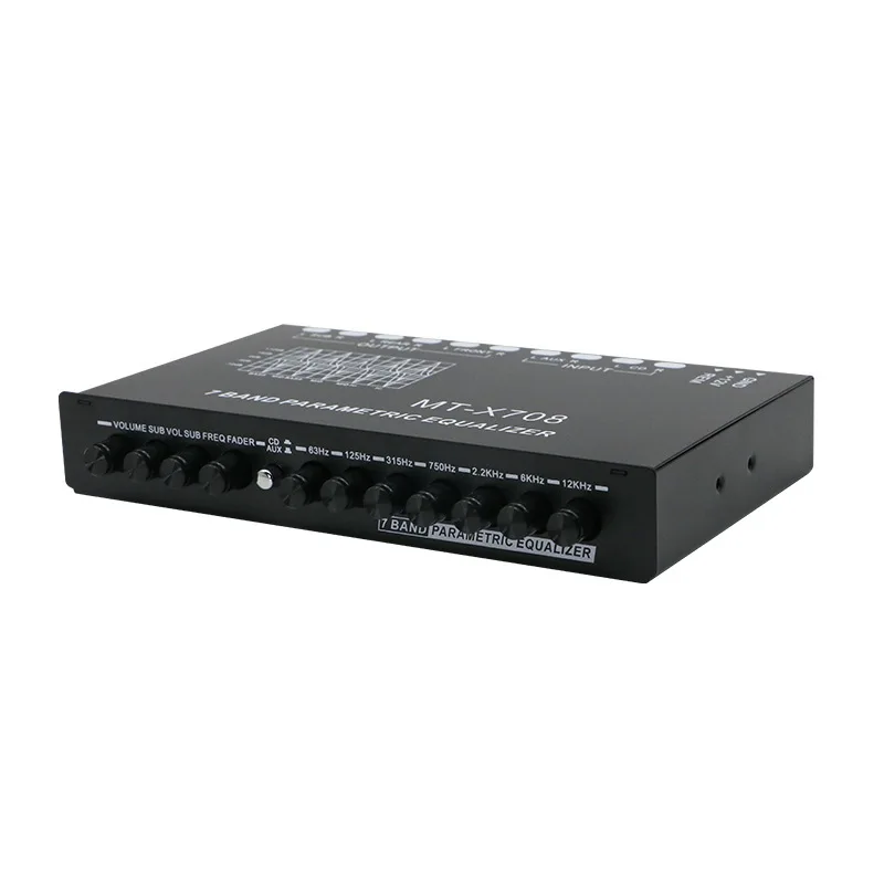 

Car Equalizer Audio Equaliz Professional 7 Band Car Equalizer Multifunctional Car Audio EQ Tuning Crossover Amplifier Parametric