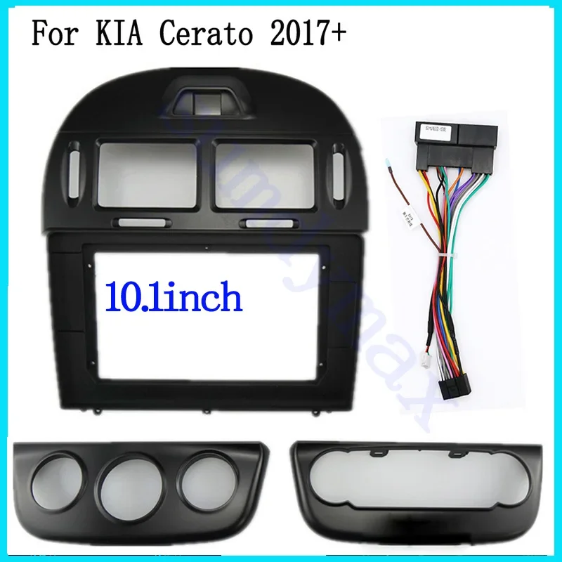 

2 Din 10,1-дюймовый автомобильный радиоприемник с установкой DVD GPS Mp5 ABS PC Пластиковая лицевая рама для Kia cerato 2017 2018 2019 Комплект приборной панели