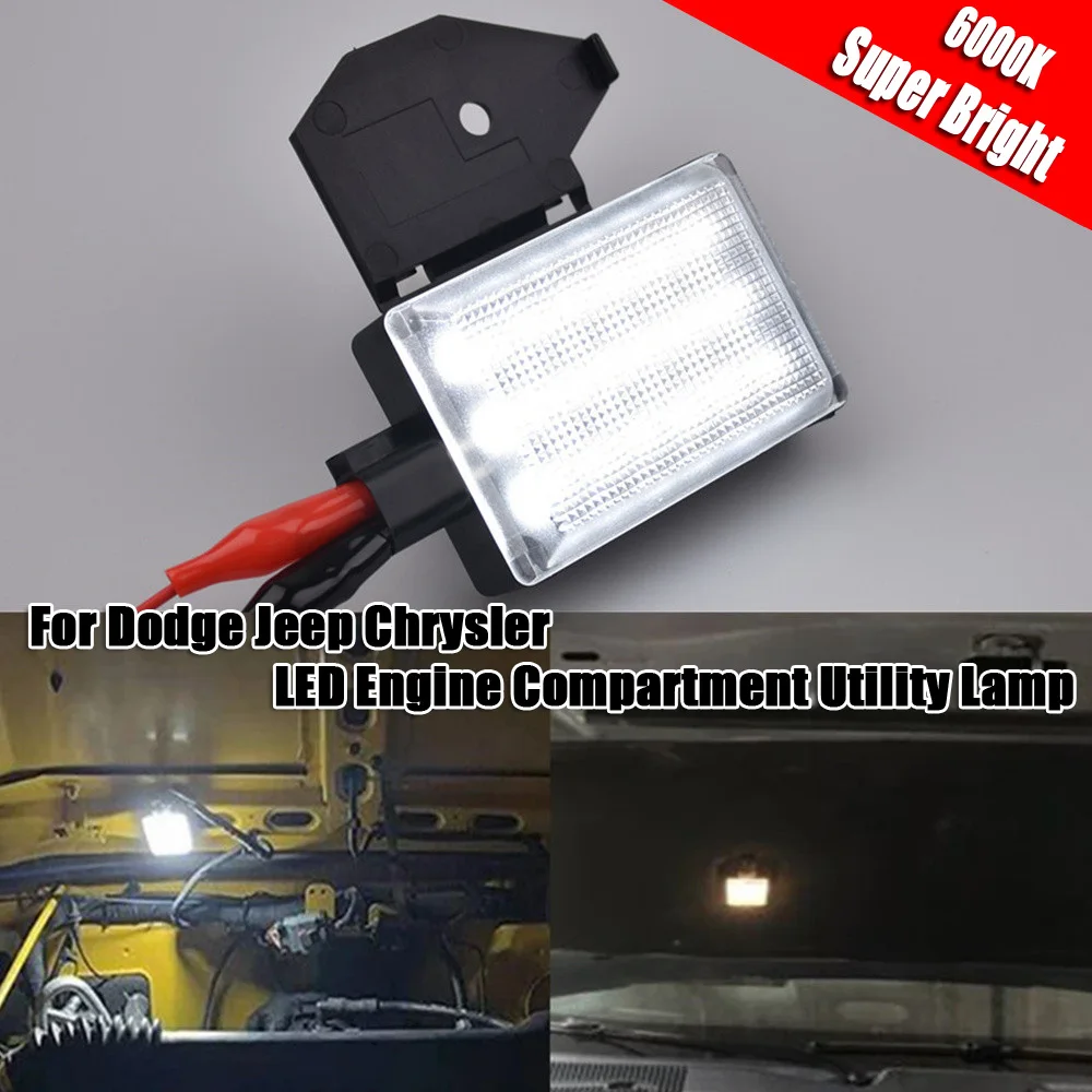 Car LED Under Hood Lights Engine Compartment Utility Lamp For Jeep Cherokee Wrangler Dodge RAM 1500 2500 3500 4500 5500 Chrysler