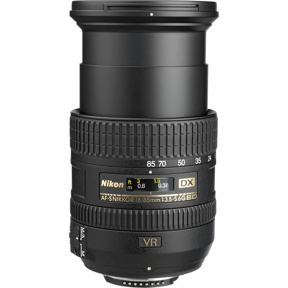 Nikon AF-S DX NIKKOR 16-85mm f/3.5-5.6G ED Vibration Reduction Zoom Lens with Auto Focus for Nikon DSLR Cameras