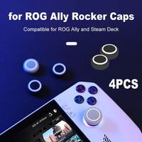 4pcs Silicone Rocker Caps Wear-resistant Anti Slip Joystick Cover Tight Fit Fashion for Asus ROG Ally/Steam Deck