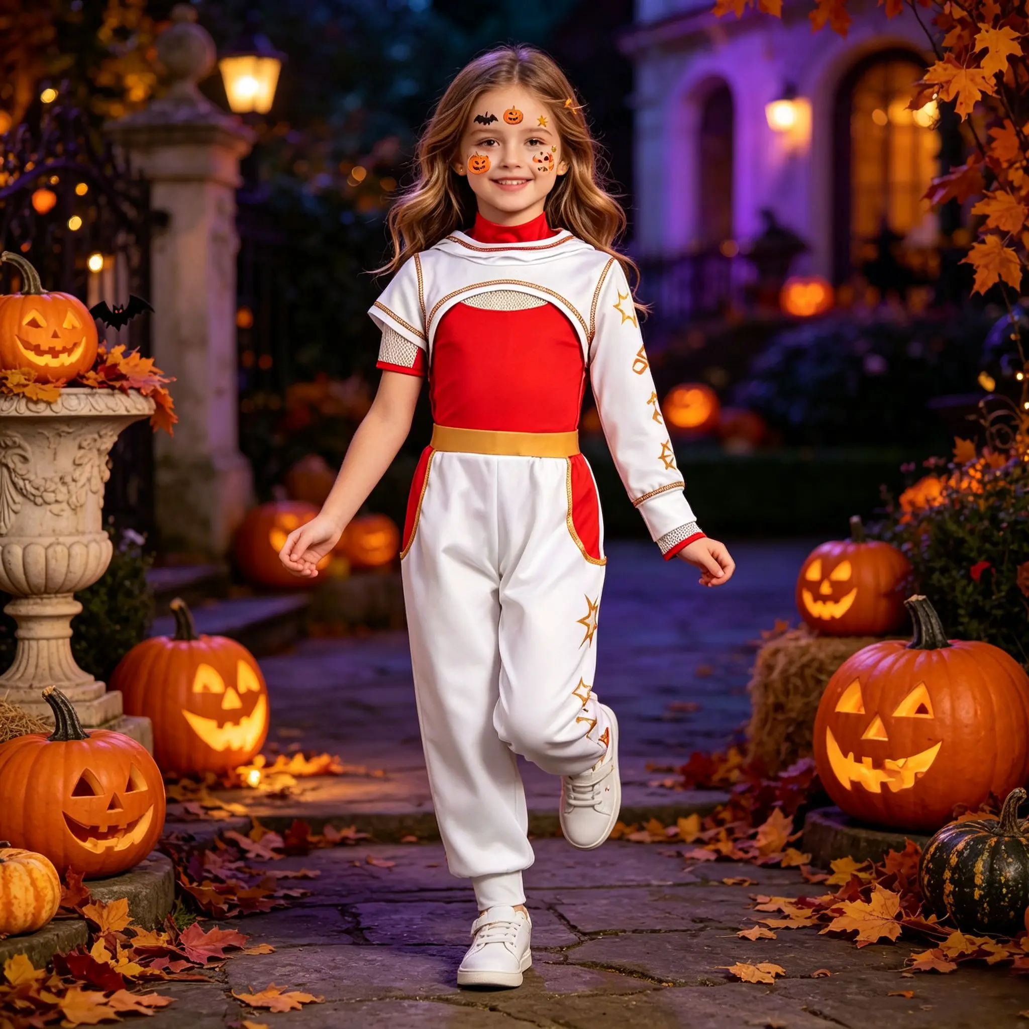 Disfraz de Cheerleader Zombi para Niñas, Conjunto de Sudadera con Capucha y Pantalones de Cosplay Nova para Halloween, Fiestas Temáticas Escolares y Disfraces.