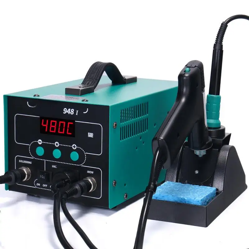 Digital Desoldering Gun Soldering Station, ESD Safe Automatic Vacuum Solder Suction Pump for Electronic Component Removal