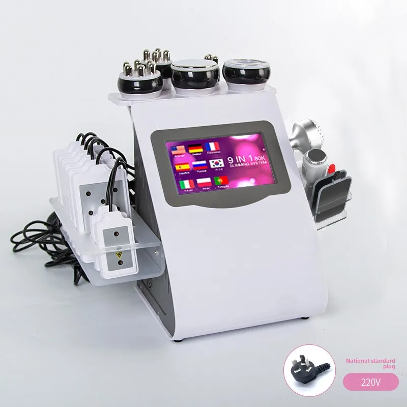 أداة تجميل متعددة الوظائف لسطح المكتب تسعة في واحد، تشكيل، كشط، الحجامة، مغذ الجسم، جهاز التخسيس