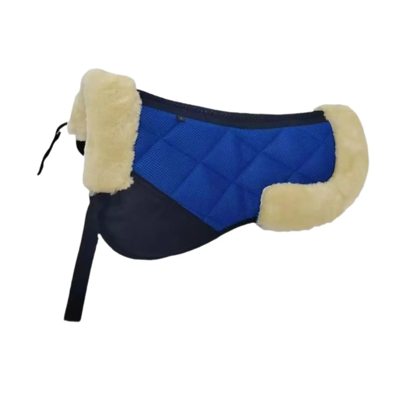 Horse Saddle Pad Comfortable Non Slip Quilted Thick Equestrian Equipment Practical Contoured Equestrian Supply Half Pad Cushion