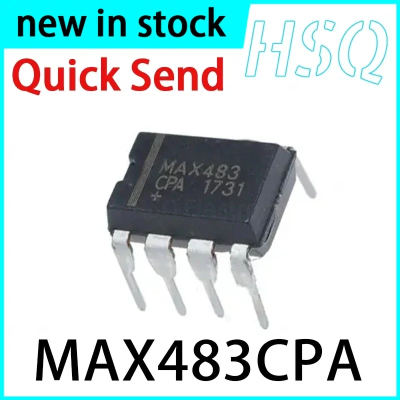10PCS MAX483CPA+ MAX483CPA encapsulated DIP8 DIP Interface - Driver Transceiver Chip IC