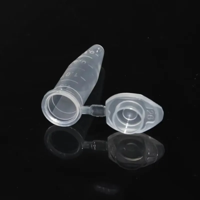 Mikroproszki Probówka wirówkowa 0,5 ml Laboratoryjna kolorowa probówka wirówkowa EP Dolna końcówka Zatrzaskowa nakładka Przezroczysta skala 1000/PK — zdjęcie produktu 4