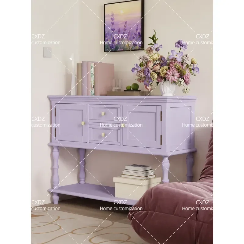 Modern Simple Solid Wood Entrance Table Long Foyer Corridor Console Household Home Facing Door Against The Wall Platform