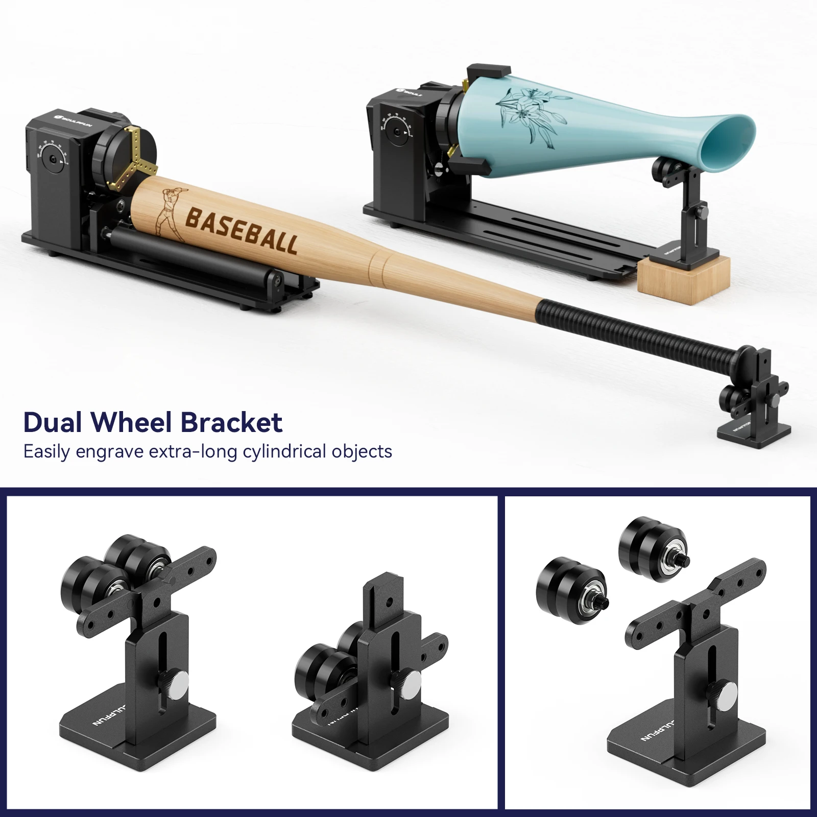 SCULPFUN RA PRO 4 en 1 accesorio de módulo de grabado mandril de eje Y rodillo giratorio láser automático para grabador láser RA Pro MAX