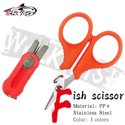 WALK FISH Fishing Scissor Shrimp-Type Stainless Steel Fish Use Scissor Fishing Line Cut Clipper Multi-Purpose Fishing Tackle