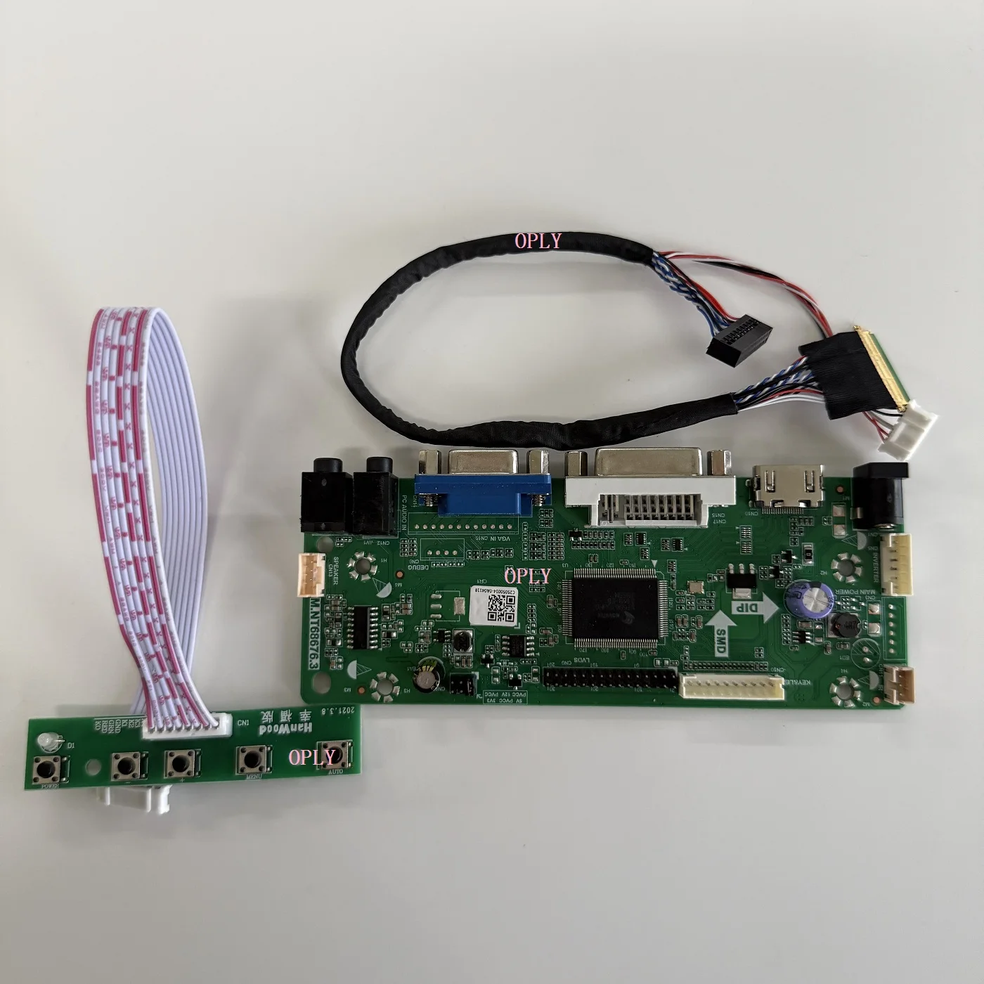 

M.NT68676 Controller Board Kit for N140BGE N140BGE-L22/LB2 N140BGE-L42/L43 1366X768 14" LED Screen DIYH DMI-compatible DVI VGA
