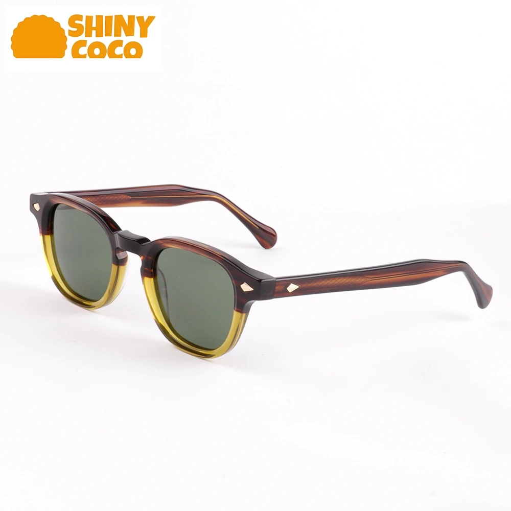 

ShinyCoCo Luxury Brand Cross Border European And American Polarized Retro Sheet Sunglasses Uv Resistant Round Frame Sunglasses