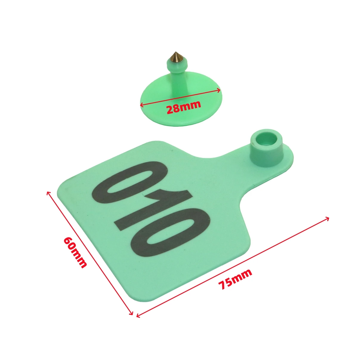 Sheep ear tag Signs with the word ear Laser Farm Animal Livestock Digital Identification Card Feeding Device Livestock Ear tag