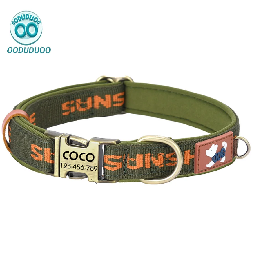 

OODUDUOO Dog Collar Adjustable Soft Breathable Durable No Damaging the Hair Small Medium Dogs French Bulldog Puppy Chihuahua
