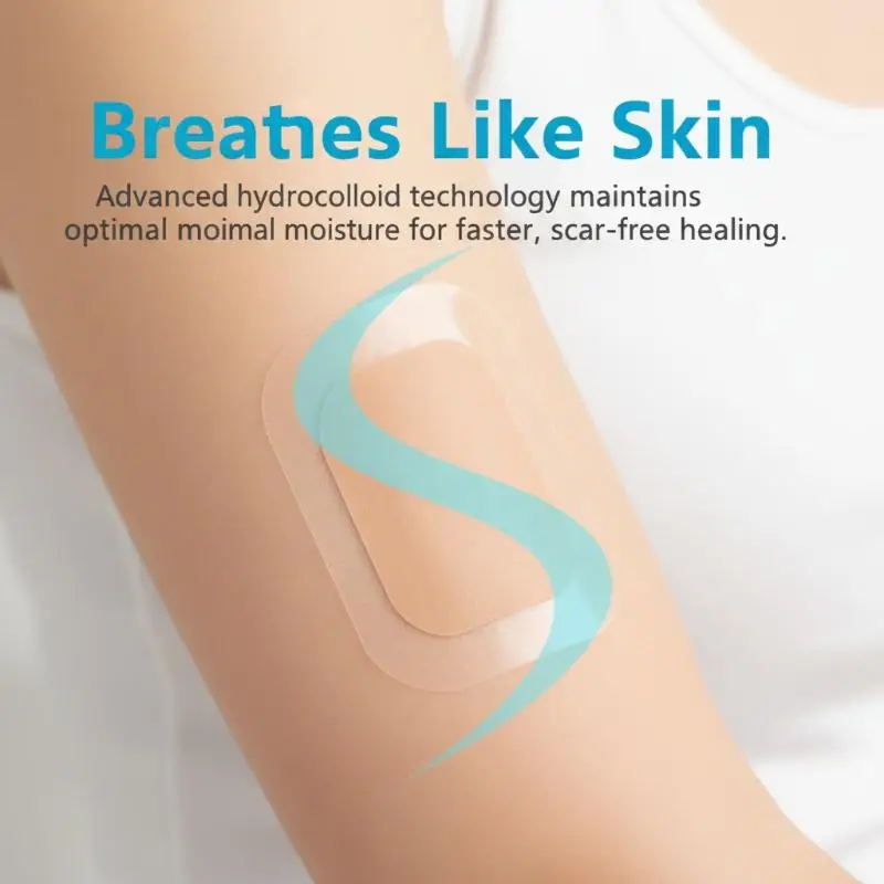 Hydrocolloid Self Adhesive Wound Dressing Waterproof Blister Patch Pressure Ulcer Bedsore Care Disposable Skin Protection Patch