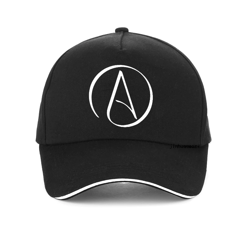 

Atheist Atheism Symbol Print Baseball Cap summer men sunhat Fashion adjustable Unisex Atheism No Religion hats bone