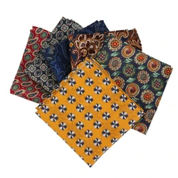 High Quality Hankerchief Scarves Business Suit Hankies Wool Casual Men's Pocket Square Printed Handkerchiefs For Wedding 25*25cm