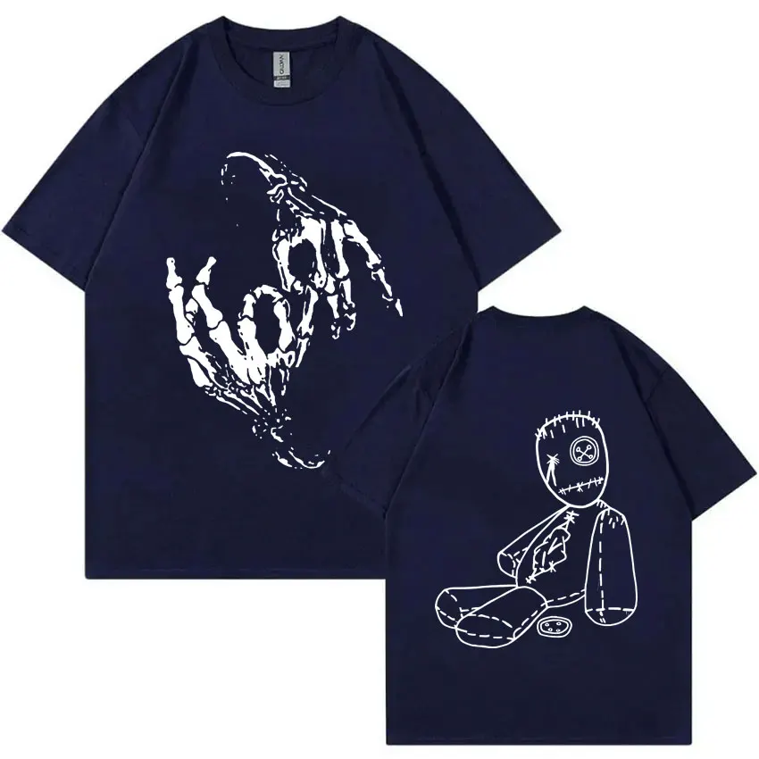 Rock Band Korn Issues Album Cover Graphic T-shirt Alternative Nu Metal Music T Shirts Men Women Gothic Vintage Oversized Tshirt