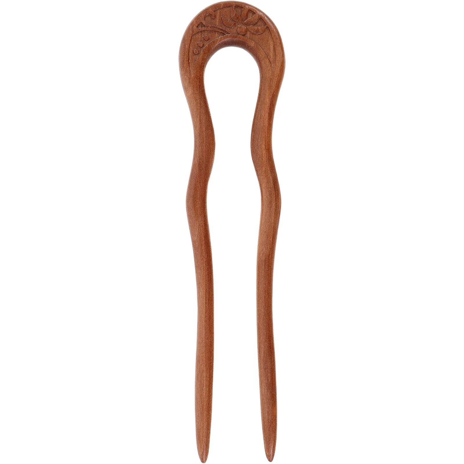 

Wooden Hair Sticks Handcrafted Carved U Shaped Vintage French Twist Hairpins Long Thick Updo Accessories Chinese Hair Styling