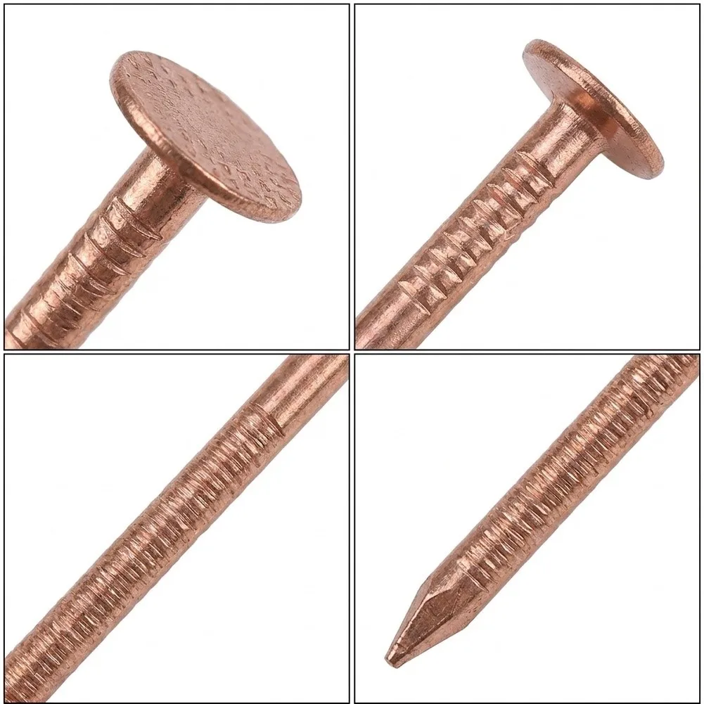 25pcs 3 Inch Copper Nails For Tree Stump Removal Spikes Killing Unwanted Plants Gardening Hardware Tool
