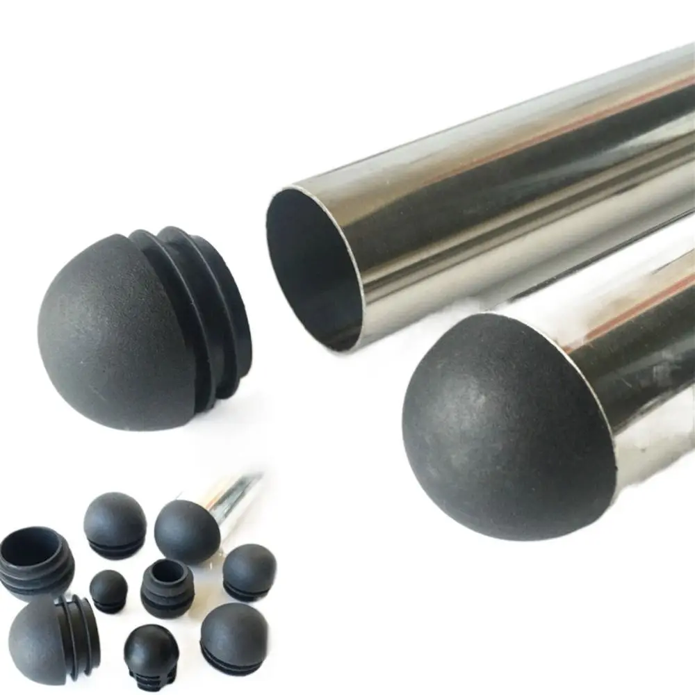 4 قطعة من البلاستيك غير القابل للانزلاق الأسود اكسسوارات الأثاث الطابق حامي كرسي الساق قبعات غطاء غبار المقابس