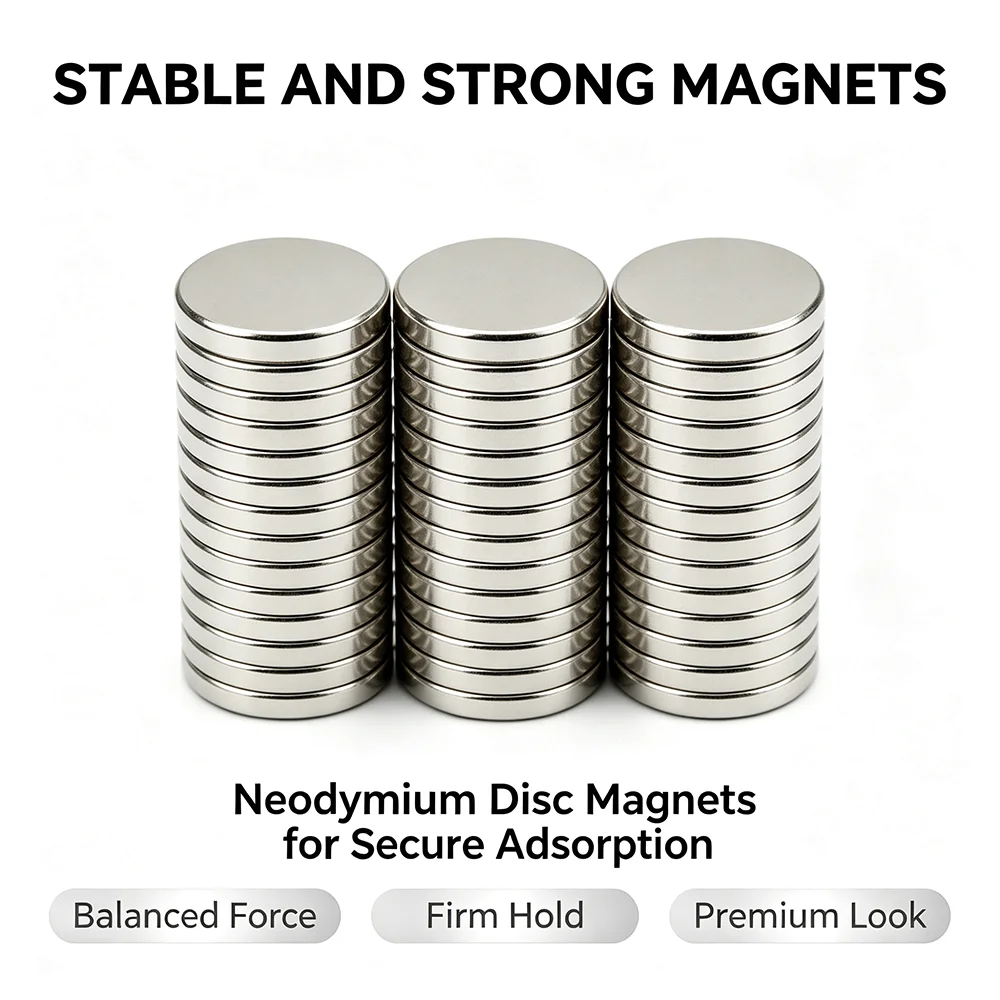 15x2 15x5mm N35 Round Neodymium Magnet Disc Powerful Permanent NdFeB Magnets for Fridge Stickers, DIY Craft, Home Office