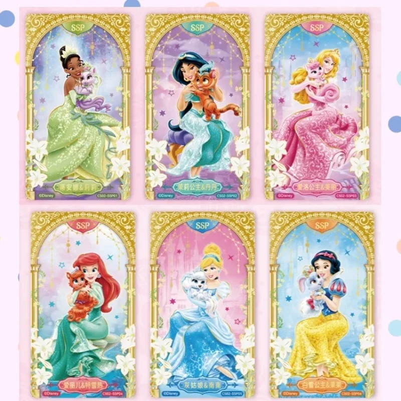 Card Fun Disney Disney Princess Card Cinderella Snow White Aurora Ariel Princess Animation Character Collection Card Toy Gifts