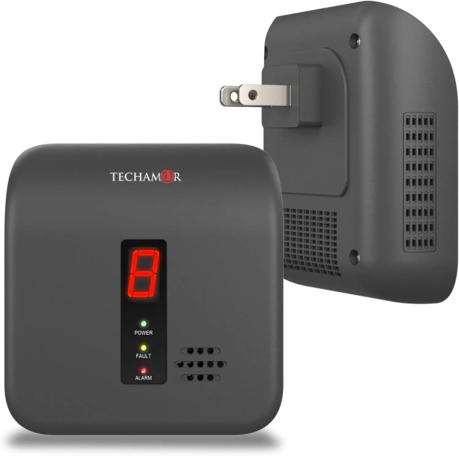 LPG كاشف الغاز الطبيعي ، تسرب التنبيه ، مراقبة البروبان لغاز الميثان LNG مع شاشة رقمية ، تدفئة الصوت ، أسود ، Y401