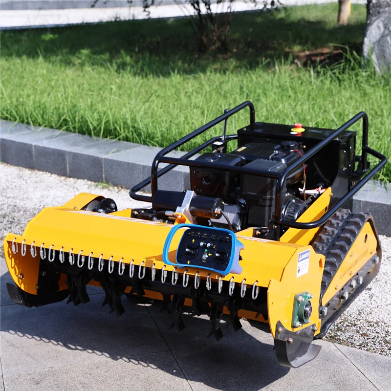 Customized Remote-Controlled Tracked Lawn Mower Flail Mower with Cutting Width Strong Adaptability
