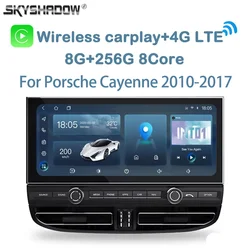 Car Radio For Porsche Cayenne 2010-2017 Carplay Auto Android 14.0 360 Camera Car DVD Player GPS Map WIFI Bluetooth